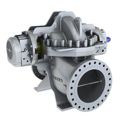 HSA axially split single stage between bearing pump