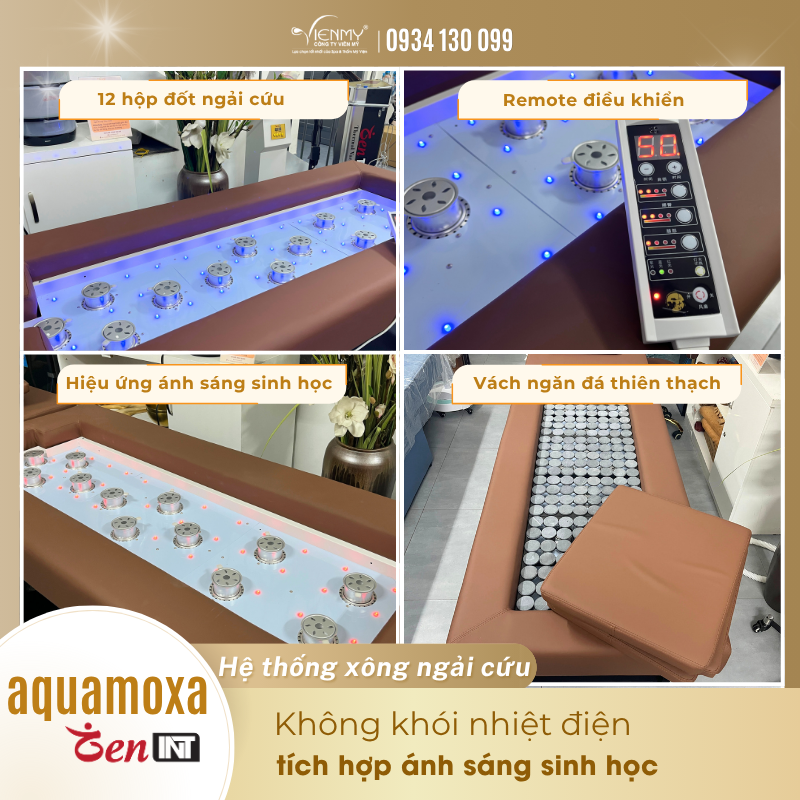  Giường Xông Ngải Cứu Kết Hợp Gội Đầu AquaMoxa ZENINT 