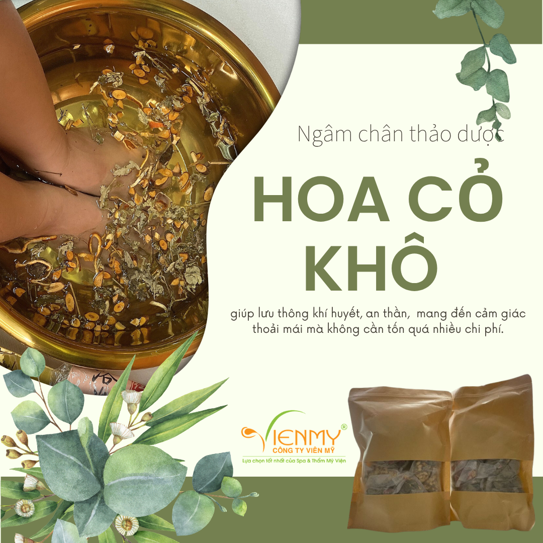  Hoa cỏ khô ngâm chân 