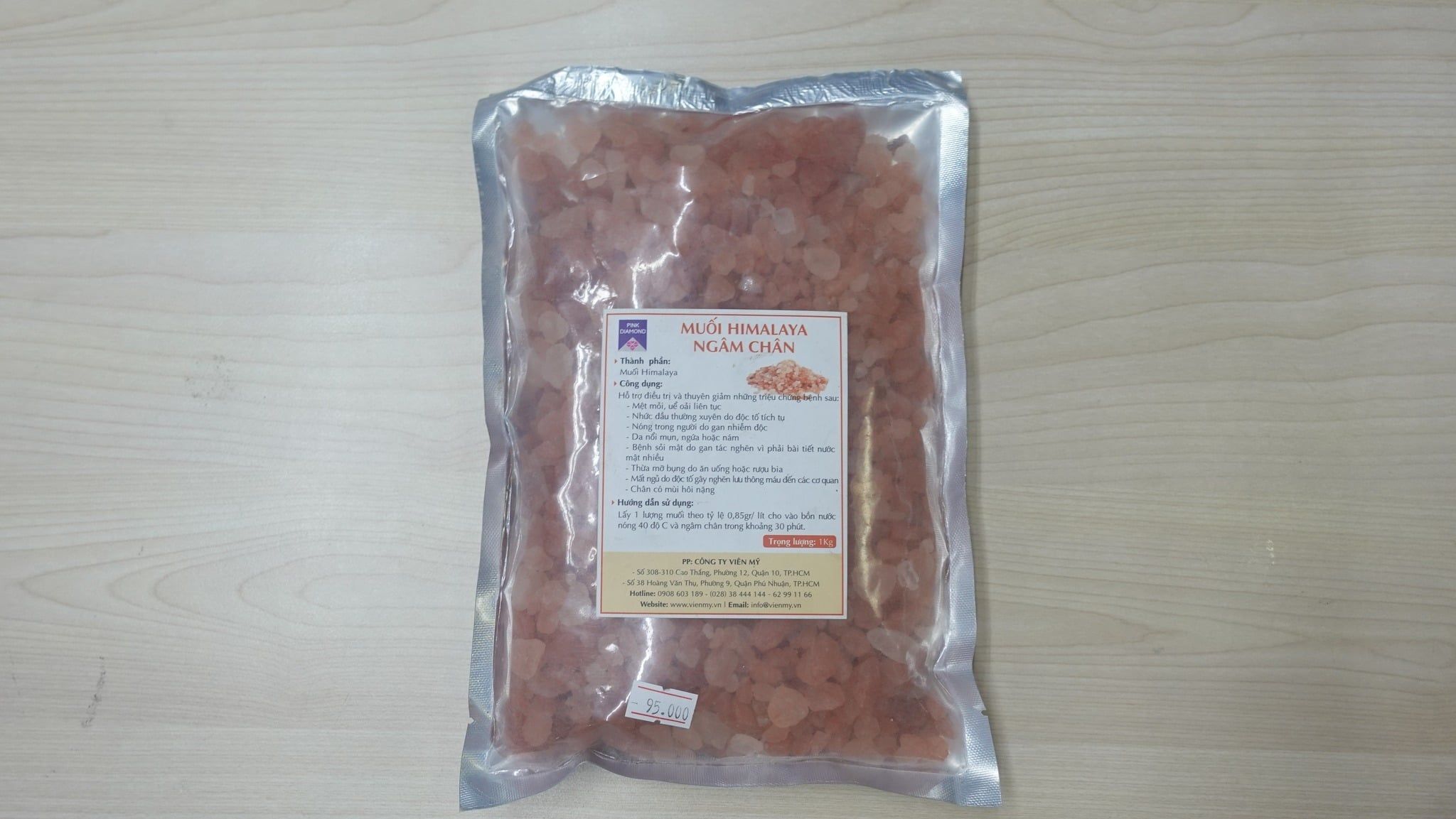  Muối hồng Himalaya ngâm chân 