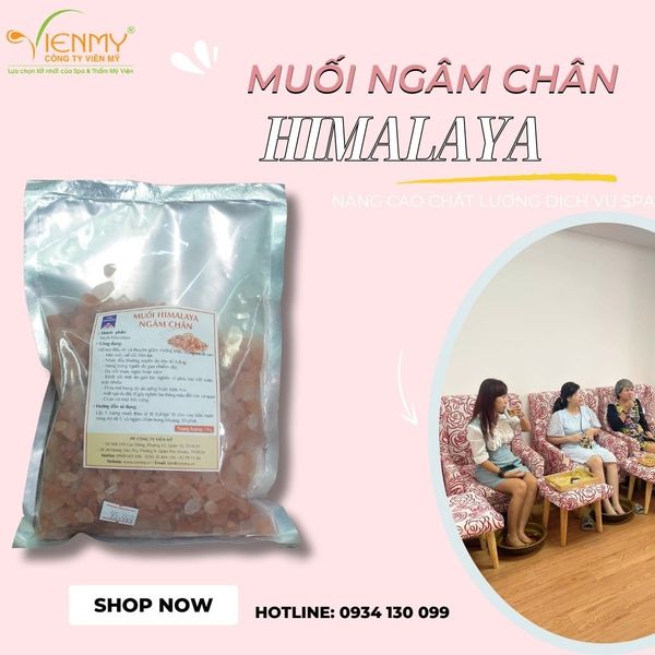  Muối hồng Himalaya ngâm chân 