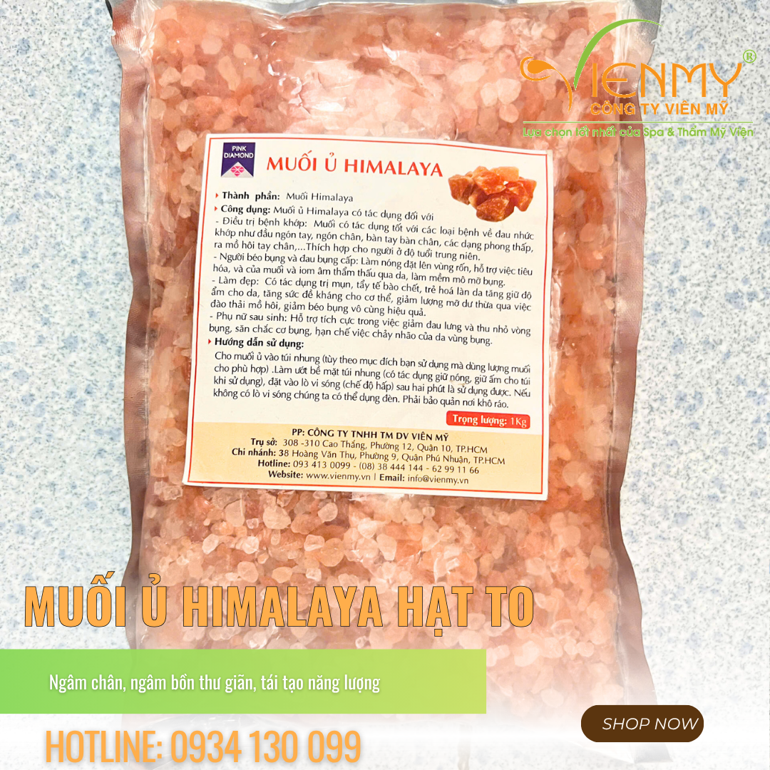  Muối hồng Himalaya ngâm chân 