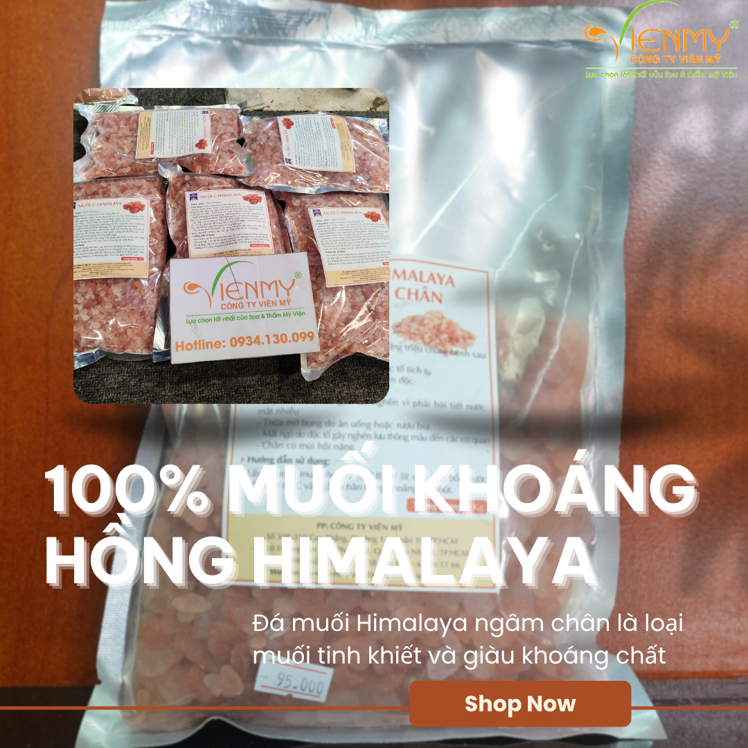  Muối hồng Himalaya ngâm chân 