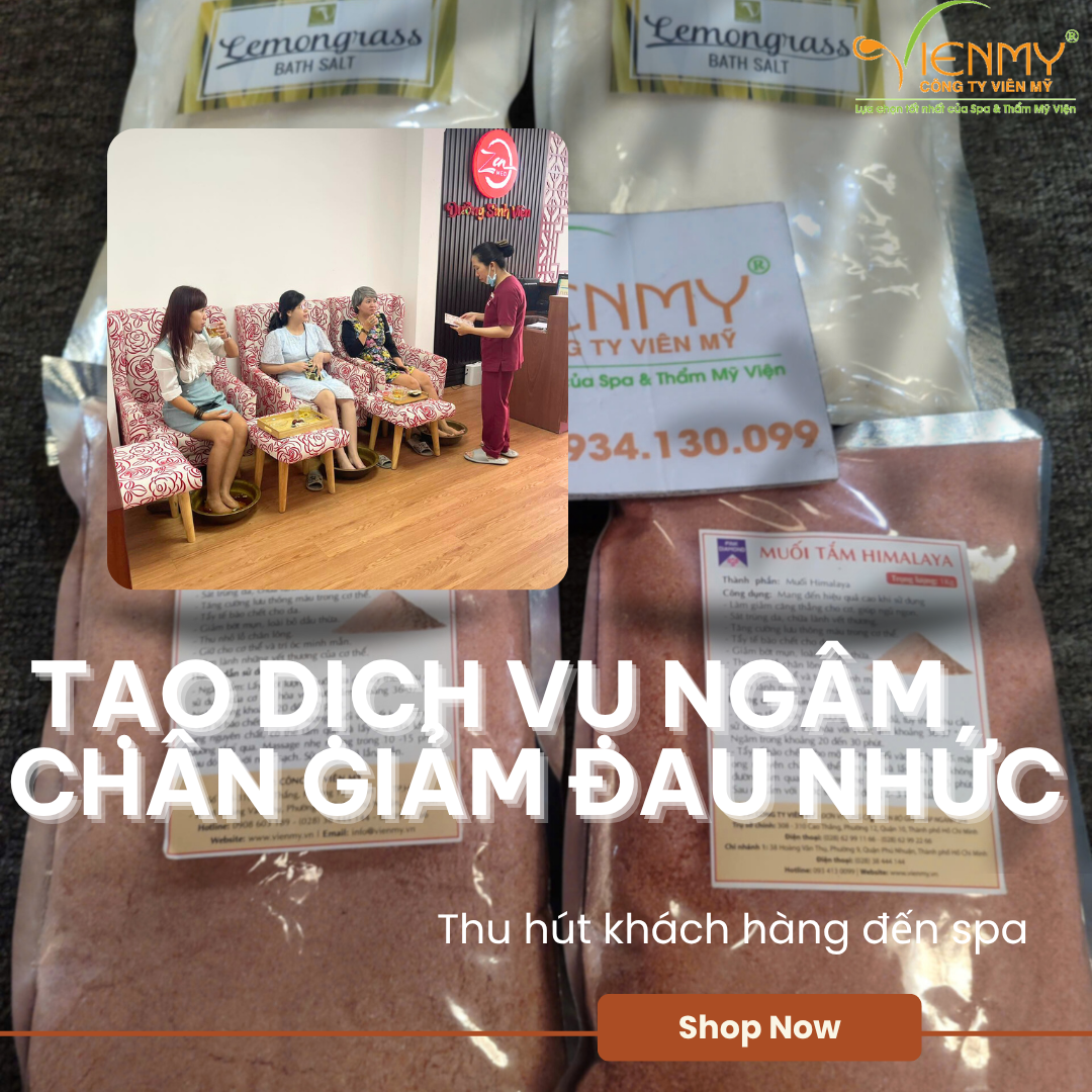  Muối hồng Himalaya ngâm chân 