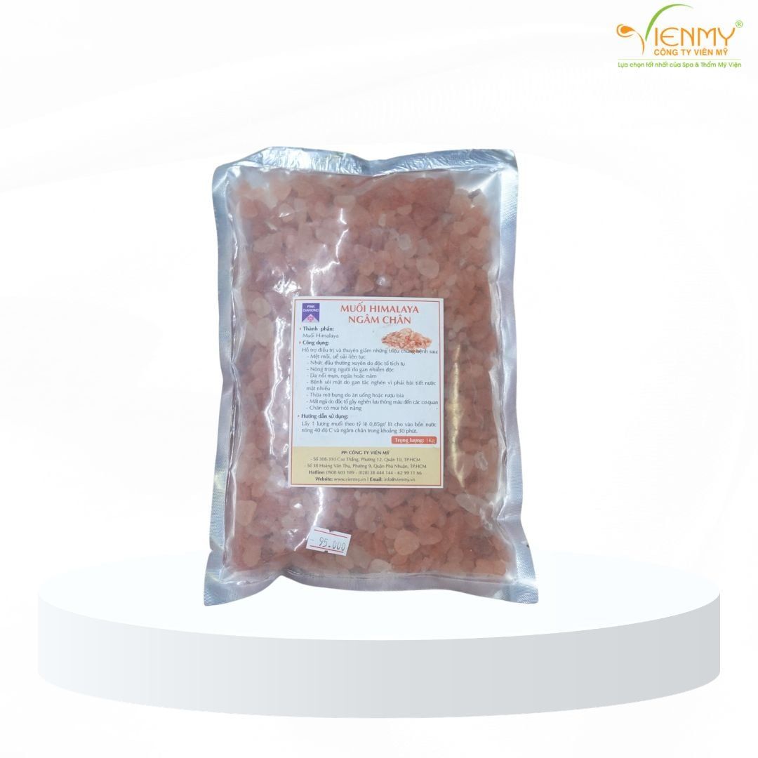  Muối hồng Himalaya ngâm chân 