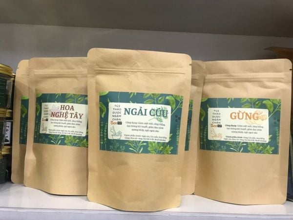  Thảo dược ngâm chân túi lọc Gừng 