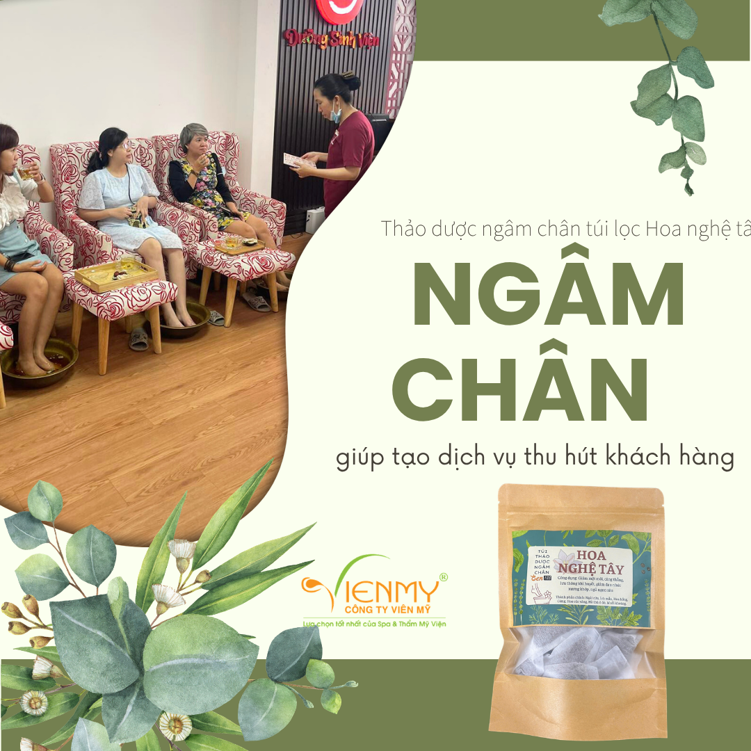  Thảo dược ngâm chân túi lọc Hoa nghệ tây 