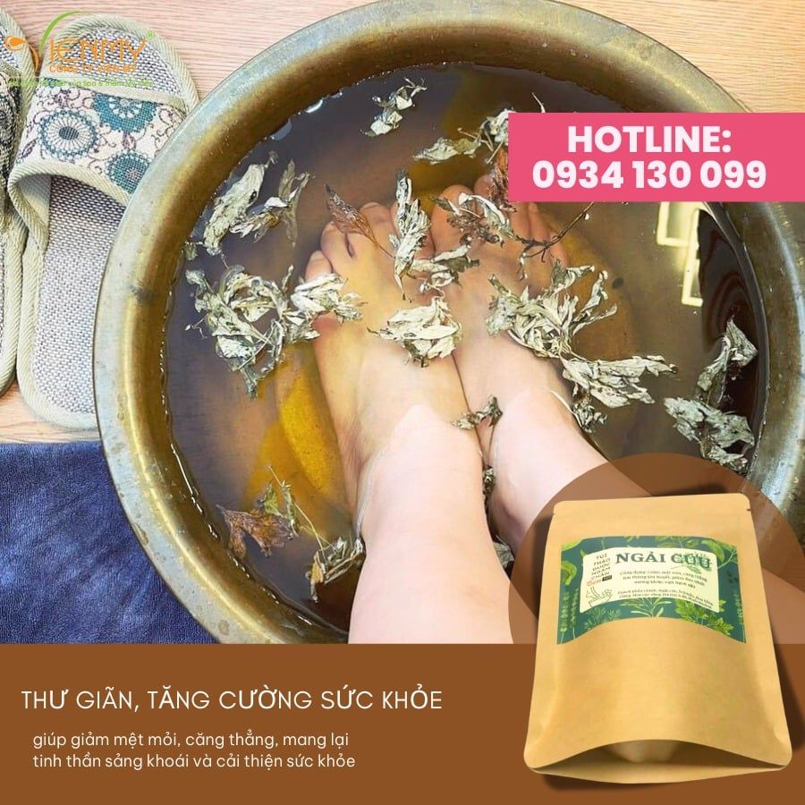  Thảo dược ngâm chân túi lọc Ngải cứu 
