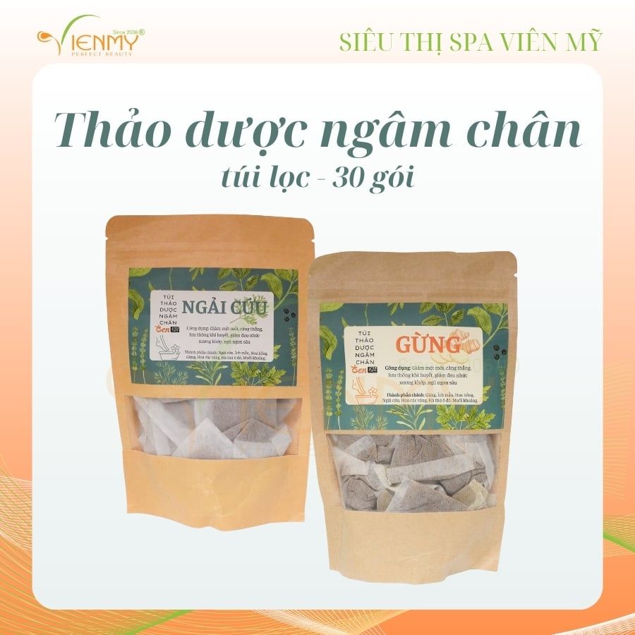  Thảo dược ngâm chân túi lọc Ngải cứu 