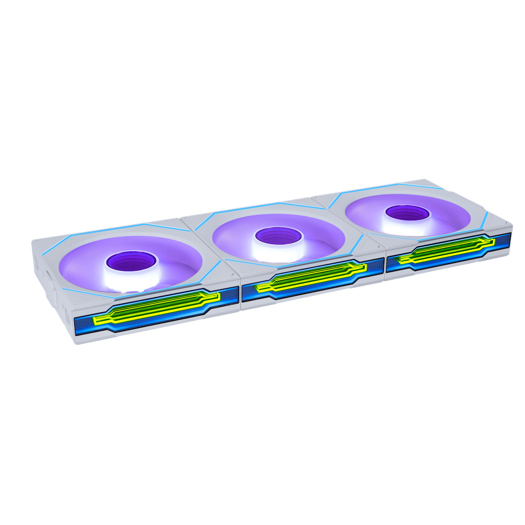 Bộ 3 Fan Case LianLi SL-INF Wireless 120 ARGB Reversed | Trắng