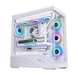  Thùng máy Lian Li Vector V100 (Kèm sẵn 4 Fan) (CASELLV100RW) | Mid Tower, Kính cường lực, ARGB, Trắng 