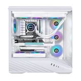  Thùng máy Lian Li Vector V100 (Kèm sẵn 4 Fan) (CASELLV100RW) | Mid Tower, Kính cường lực, ARGB, Trắng 