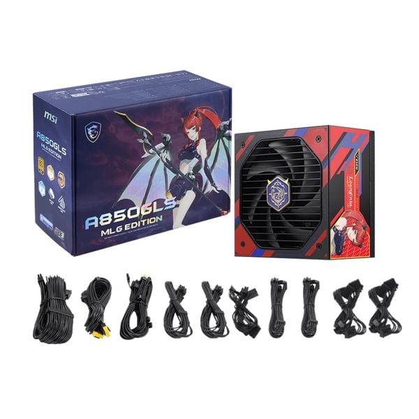  Nguồn máy tính MSI A850GLS MLG EDITION 850W 80 Plus Gold | Full Modular, ATX 