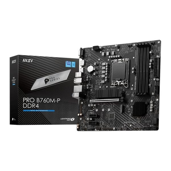  Mainboard MSI B760M-P DDR4 | LGA 1700, mATX, 4 khe RAM 