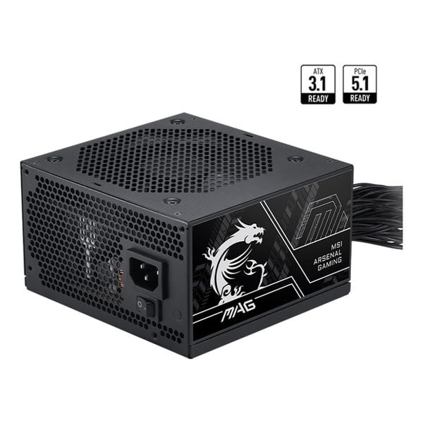  Nguồn máy tính Msi MAG A750BN 80 Plus Bronze Pcie 5 III | Non Modular, ATX 
