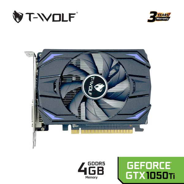  Card màn hình (NVIDIA) T-Wolf GeForce GTX 1050 Ti V2 (Pnb 686871045) | 4GB GDDR5, 768 CUDA 