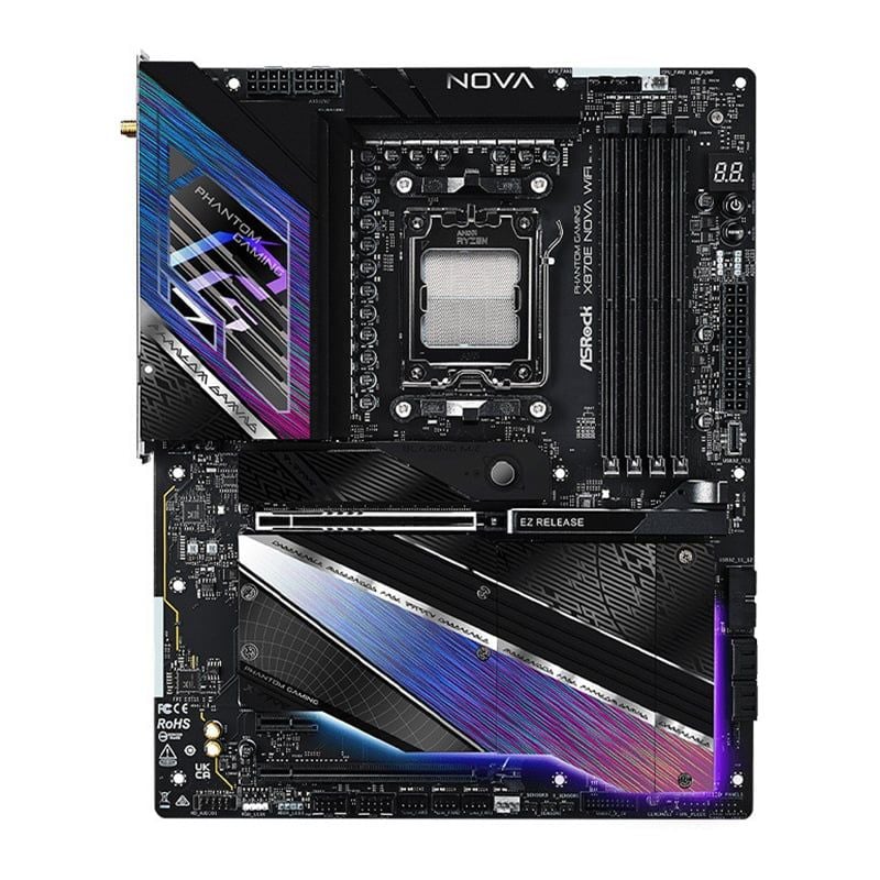  Mainboard ASRock X870E Nova Wifi DDR5 | AM5, ATX, 4 khe RAM 