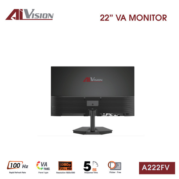  Màn hình Văn phòng Aivision A222FV | 22 inch, FHD, 100Hz, VA 