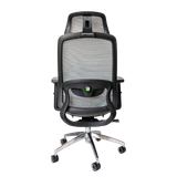  Ghế công thái học UPGEN Lumix 2025 | Đen xám, 120kg, Chân xoay, Lưng lưới 