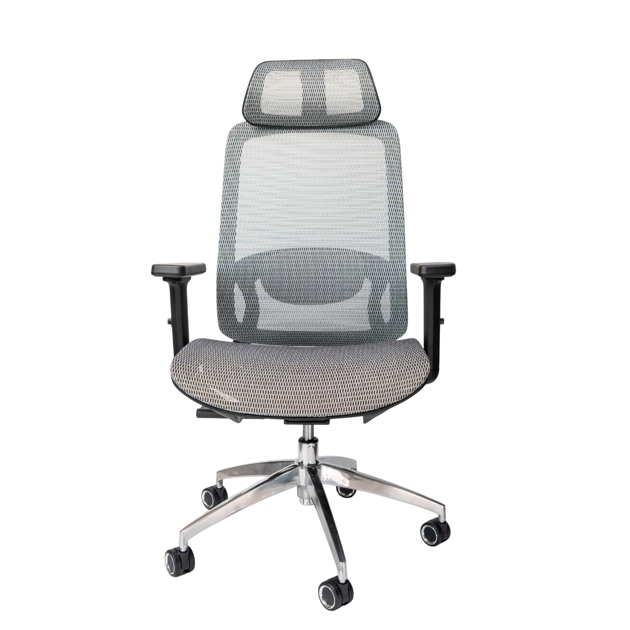 Ghế công thái học UPGEN Lumix (2025) | Khung đen, lưới xám