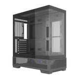  Thùng máy hồ cá SAMA V43E (Chưa kèm Fan) | F-ATX,  Mặt kính, Đen 