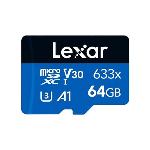 Thẻ nhớ MicroSDXC Lexar UHS-I U3 Blue Series 64GB