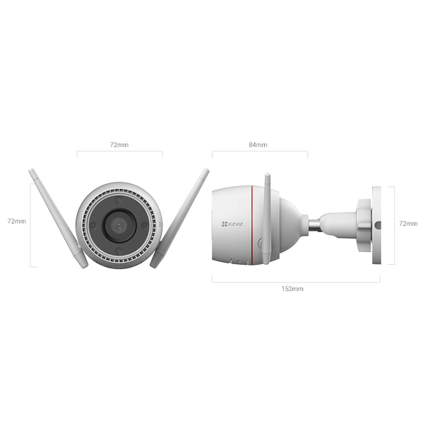  Camera WiFi ngoài trời EZVIZ H3c | 3MP, 2K, Hồng ngoại 