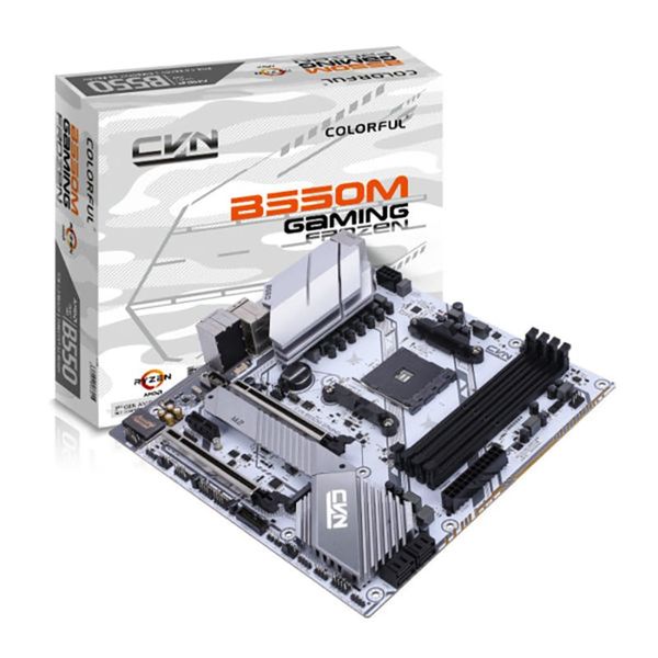  Mainboard Colorful CVN B550M Gaming Frozen V14 DDR4 | AM4, mATX, 4 khe RAM 