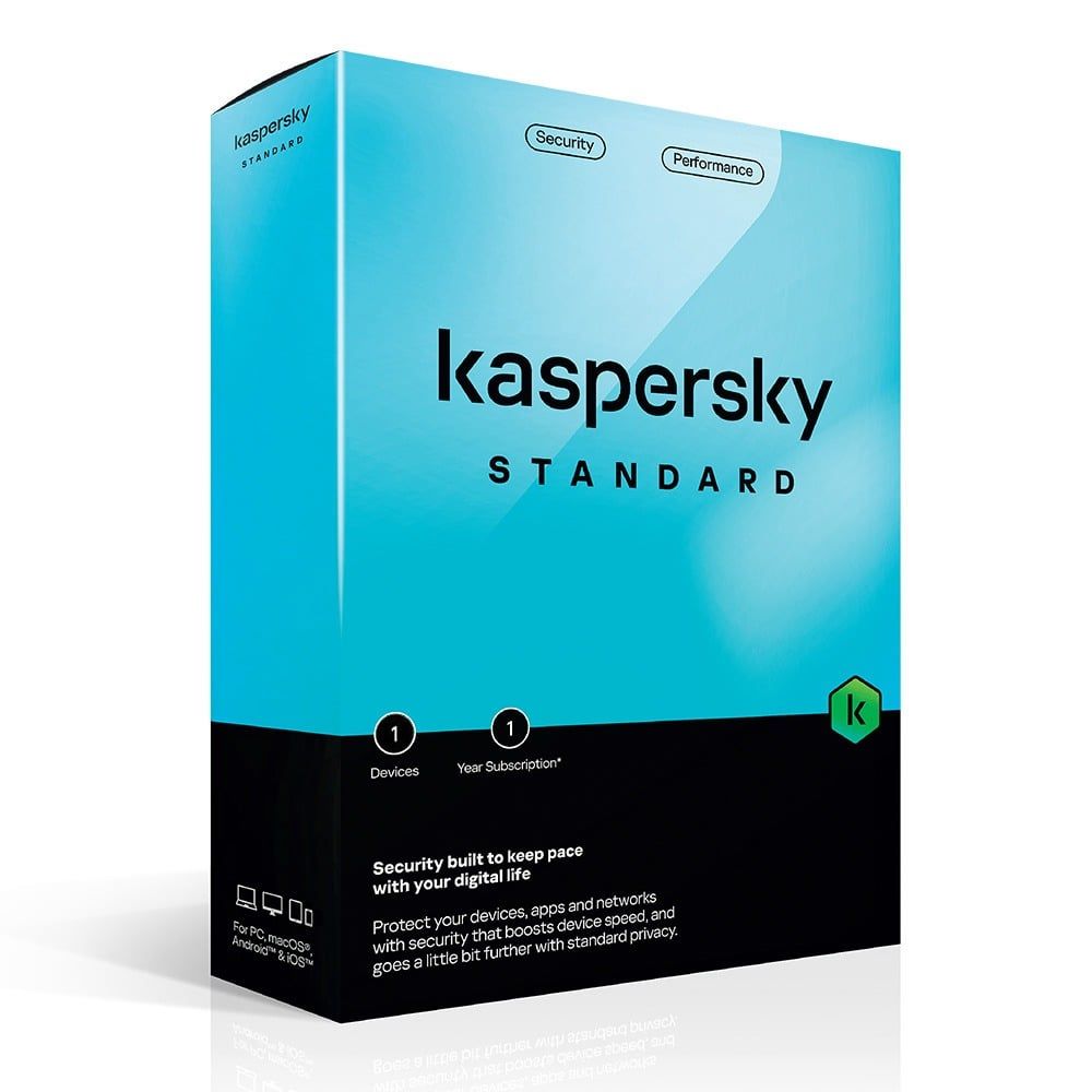 Phần mềm diệt Virus Kaspersky Standard 1U (1 thiết bị)