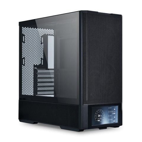 Thùng máy Lian Li Lancool 207 Black (CASELL207DX) | ATX, Kèm sẵn 4 Fan, LCD 6 inch