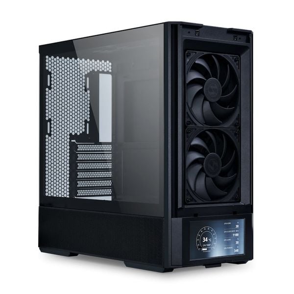 Thùng máy Lian Li Lancool 207 Black (CASELL207DX) | ATX, Kèm sẵn 4 Fan, LCD 6 inch 