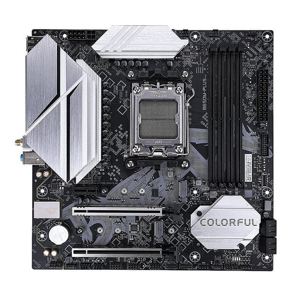  Mainboard Colorful Battle-AX B650M Plus V15 Wifi DDR5 | AM5, mATX, 4 khe RAM 