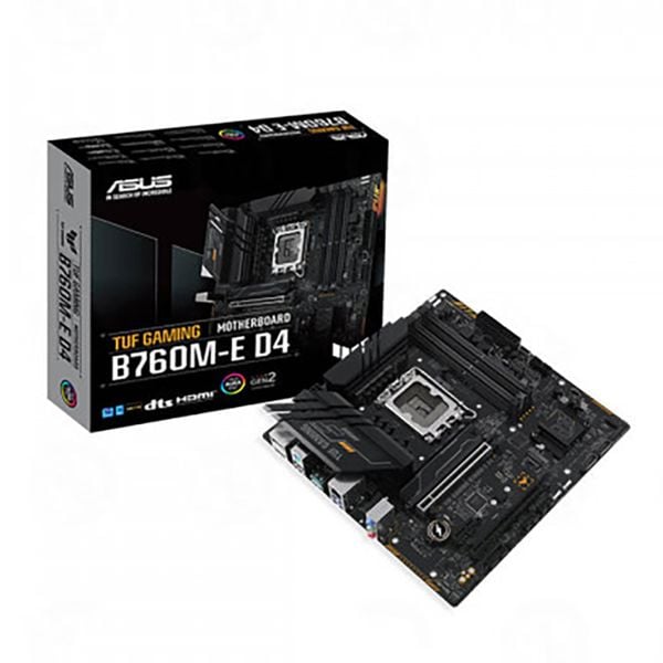  Mainboard ASUS TUF Gaming B760M-E D4 DDR4 | LGA 1700, mATX, 4 khe RAM 