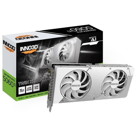 Card màn hình INNO3D GeForce RTX™ 5060 Ti TWIN X2 OC White 8GB GDDR7