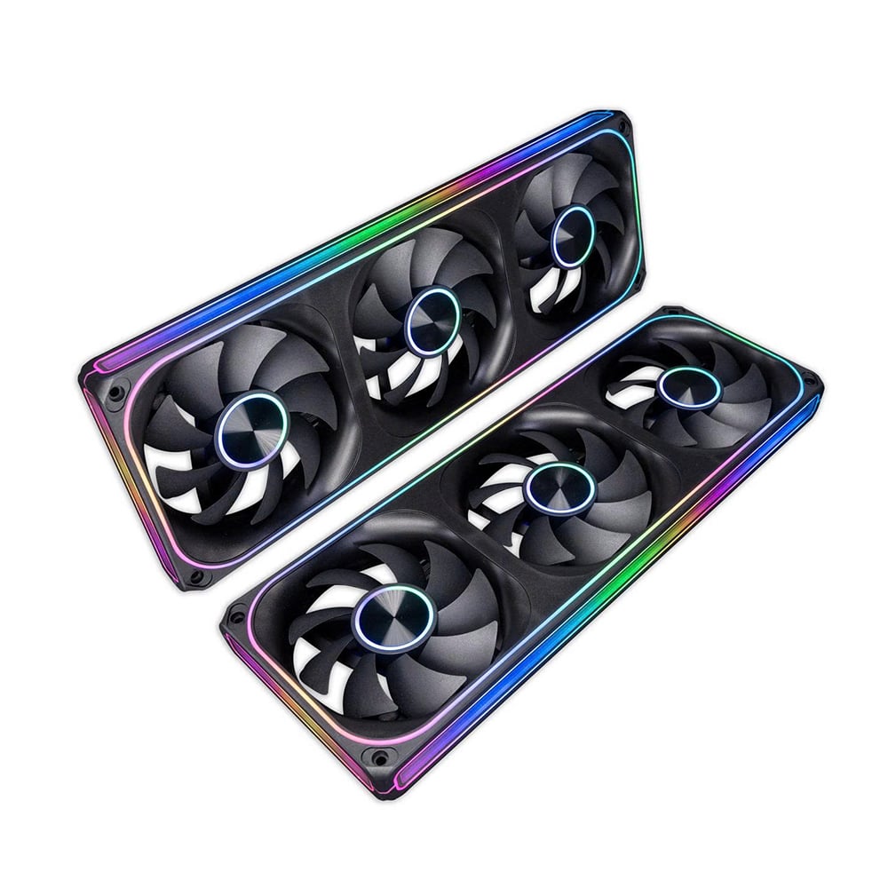 Quạt tản nhiệt PC Leopard TF360 ARGB | Kit 3 Fan 120mm, ARGB 5V 3-pin, Sync Main, Gió ngược, Đen