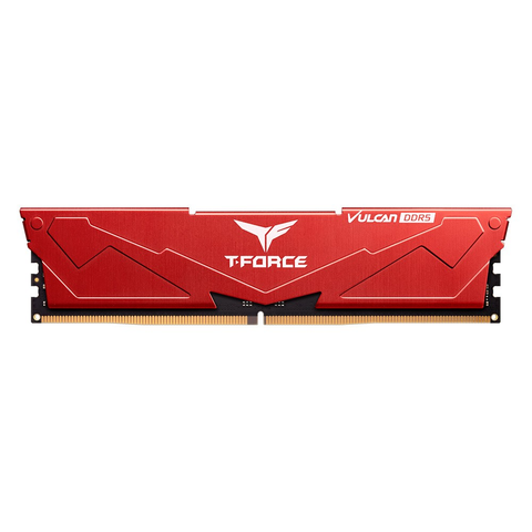 RAM PC TeamGroup T-Force Vulcan 16GB DDR5 Red | (1x16GB), 6000MHz, Intel/AMD FRLD516G6000HC38J01