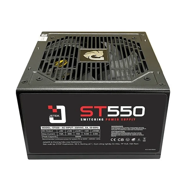 [Cũ] Nguồn máy tính Jetek J Series 550W Plus | BH 3T STAR