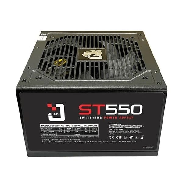  [Cũ] Nguồn máy tính Jetek J Series 550W Plus | BH 3T STAR 