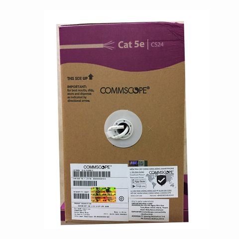 Cáp mạng AMP (COMMSCOPE) Cat5E 4UTP 305M 24AWG (6-219590-2)