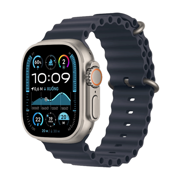  Đồng hồ Apple Watch Ultra 2 (2024) 49mm 4G – Viền Titan Black, Dây TL S/M (MX4U3VN/A) 