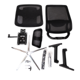  Ghế công thái học UPGEN Lumix 2025 | Đen, 120kg, Chân xoay, Lưng lưới 