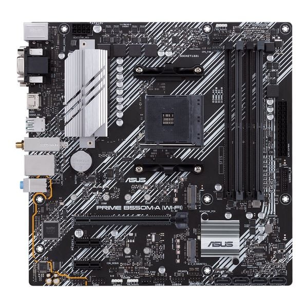  Mainboard ASUS Prime B550M-A Wifi DDR4 | AM4, mATX, 4 khe RAM 