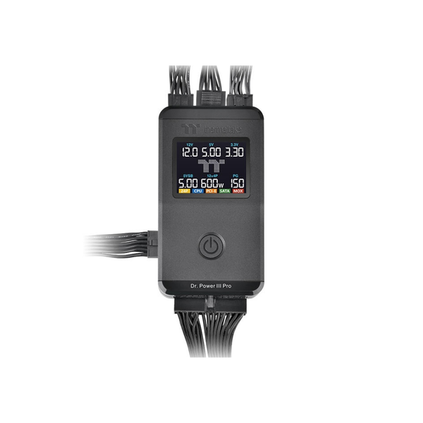  Máy kiểm tra nguồn điện Thermaltake Dr. Power III Pro | ATX 3.1, PCIe 5.1, LCD Realtime, PCIe 12+4 Pin, Đen 