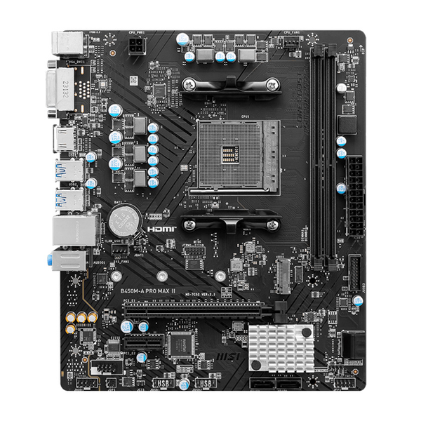  Mainboard MSI B450M-A PRO MAX II DDR4 | AM4, mATX, 2 khe RAM 