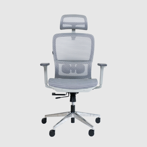 Ghế Công Thái Học GAMI LUM2 | Màu Xám | Chân Xoay, Tay 2D | Model: LUM2-Q303L-2D-GRAY