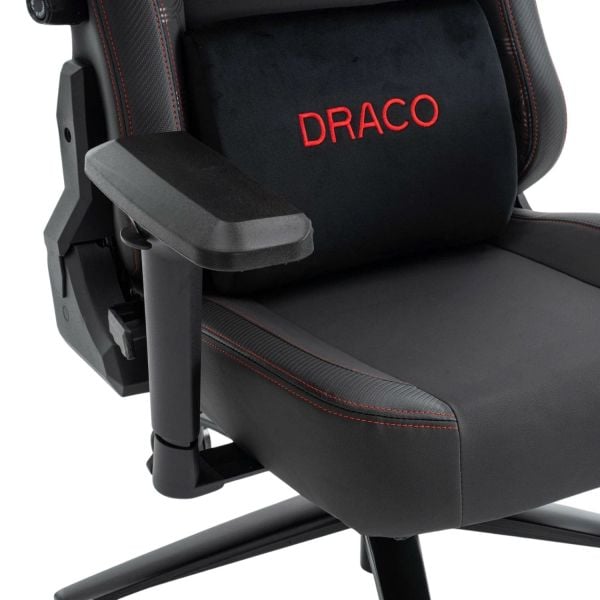  Ghế gaming E DRA DRACO EGC237 | Đen, 120kg, Chân xoay, Da PU 