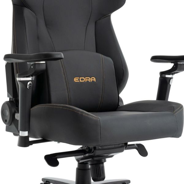  Ghế gaming E DRA EGC2026 LUX | Đen, 150kg, Chân xoay, Da Nappa 