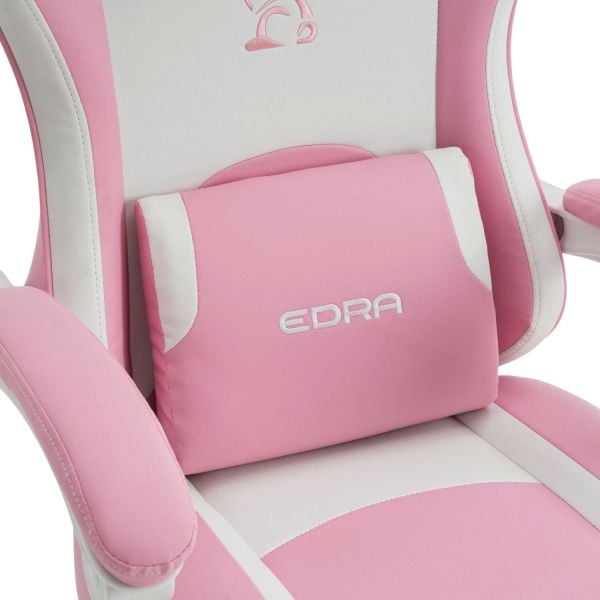  Ghế gaming E DRA RABBIT EGC238 | Hồng, 100kg, Chân xoay, Da PVC 