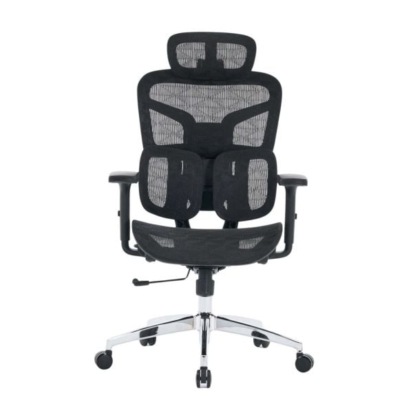  Ghế công thái học E DRA EEC226 | Đen, Chân xoay, Lưng lưới 