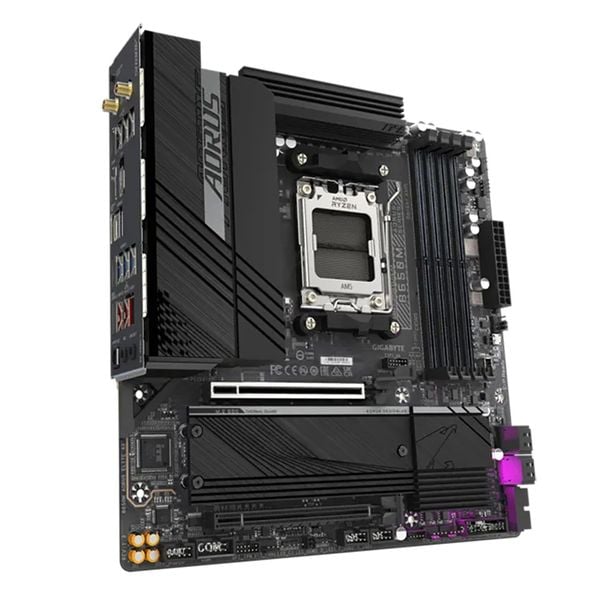  Mainboard Gigabyte B650M AORUS Elite AX Wifi DDR5 | AM5, mATX, 4 khe RAM 